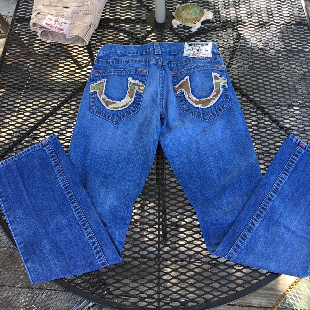 Camo true religion jeans