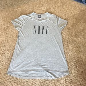 "NOPE" grey shirt