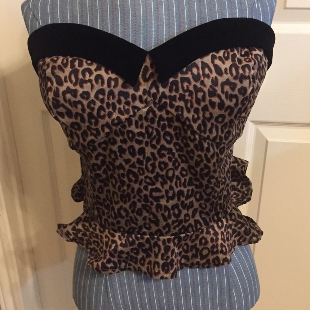 Velvet leopard Collectif top
