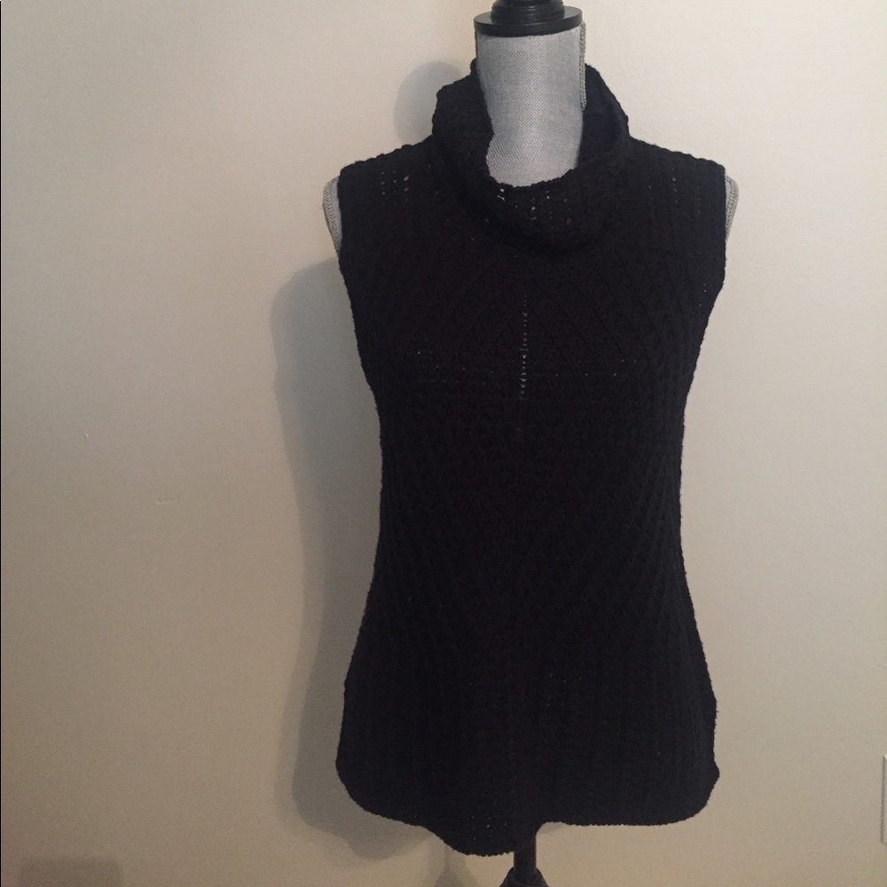 Black Sweater shirt with cowl neck