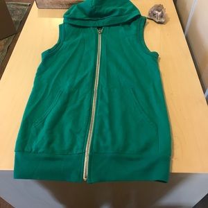 American Apparel soft hoodie vest XS