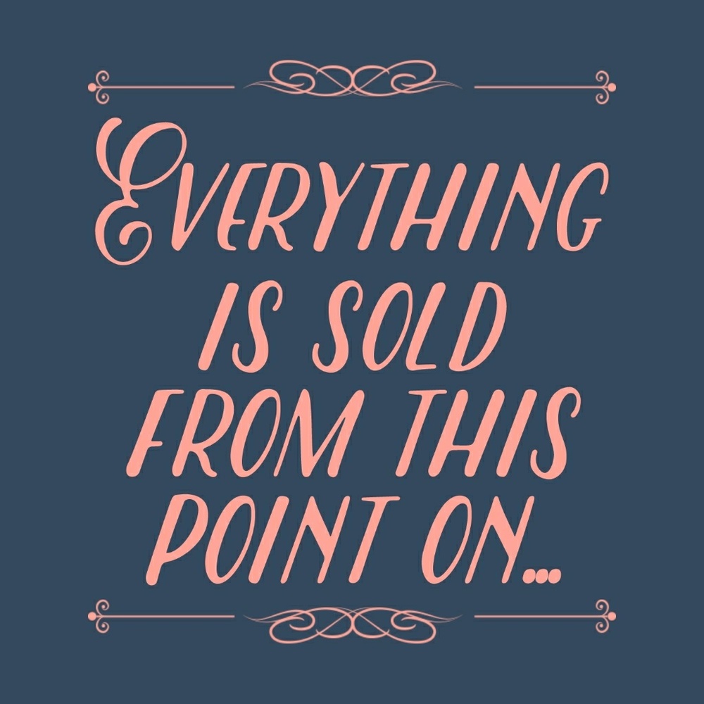 All item below are sold