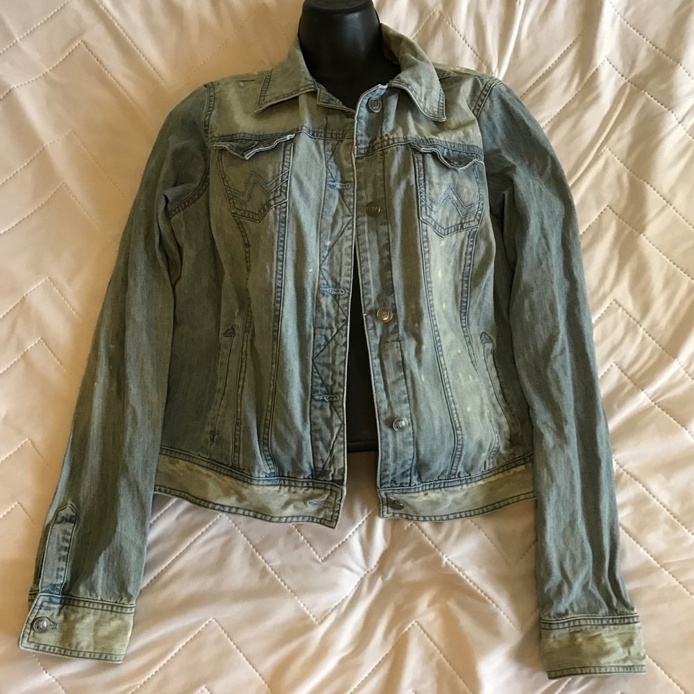 Wrangler Distressed Jean Jacket