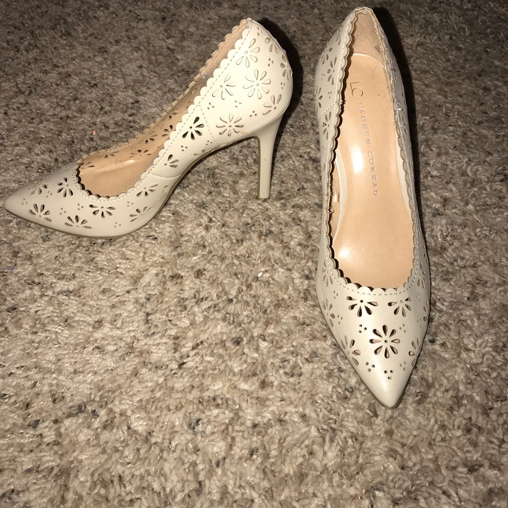 Nude Floral Lauren Conrad Heels