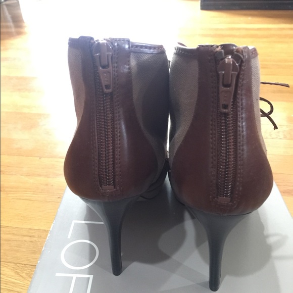 Anne Taylor Loft Bryce Lace up Heels Size 9 - Picture 5 of 7