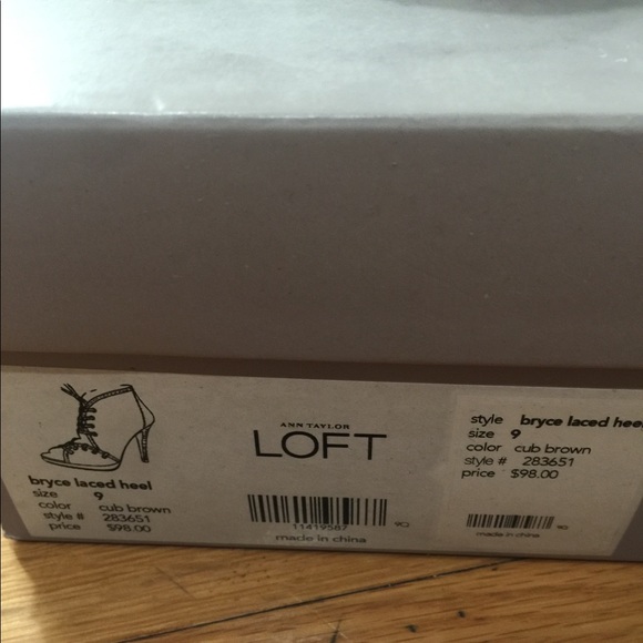 Anne Taylor Loft Bryce Lace up Heels Size 9 - Picture 7 of 7