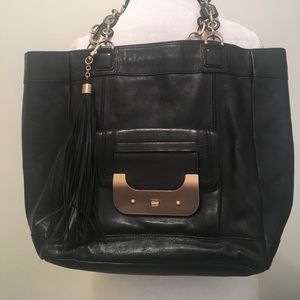 DVF black tote bag