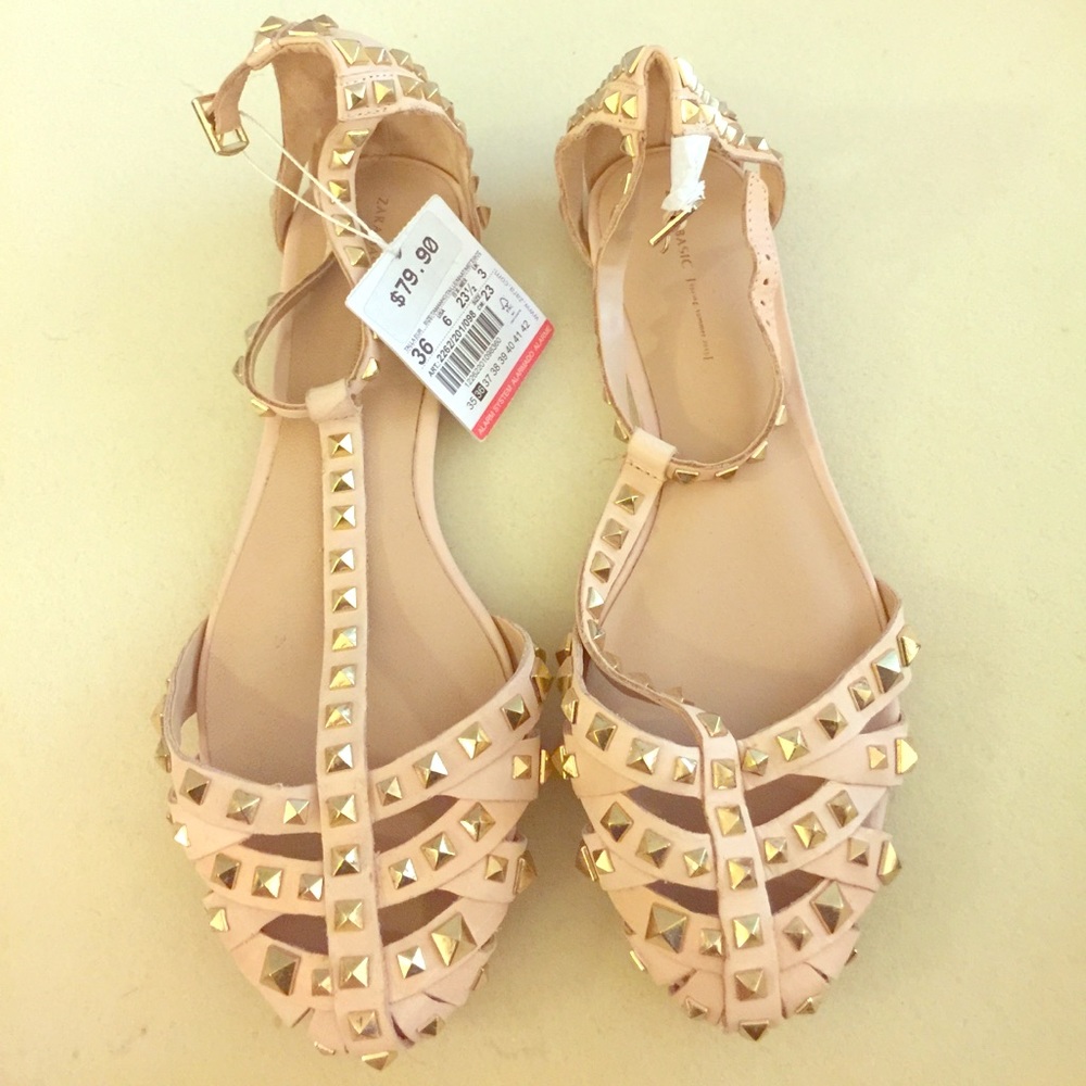 Zara. Studded sandals.