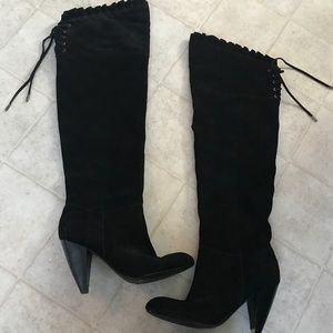 Black Leather BCBG boots ❤️