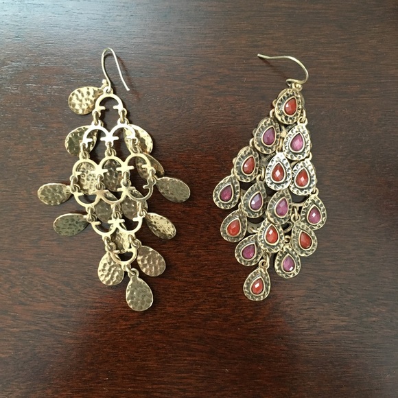 Colorful Dangle Earrings - Picture 2 of 3