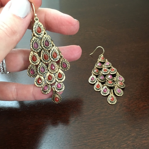 Colorful Dangle Earrings - Picture 3 of 3