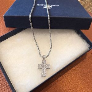 Swarovski Stoned cross necklace