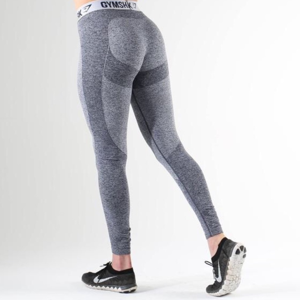 Small Gymshark Sapphire Marl Grey Leggings
