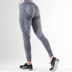 Small Gymshark Sapphire Marl Grey Leggings