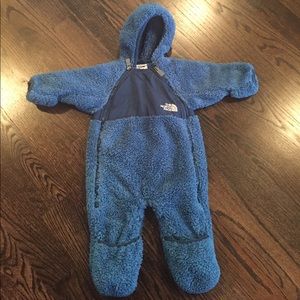 North Face Fleece Snowsuit Romper