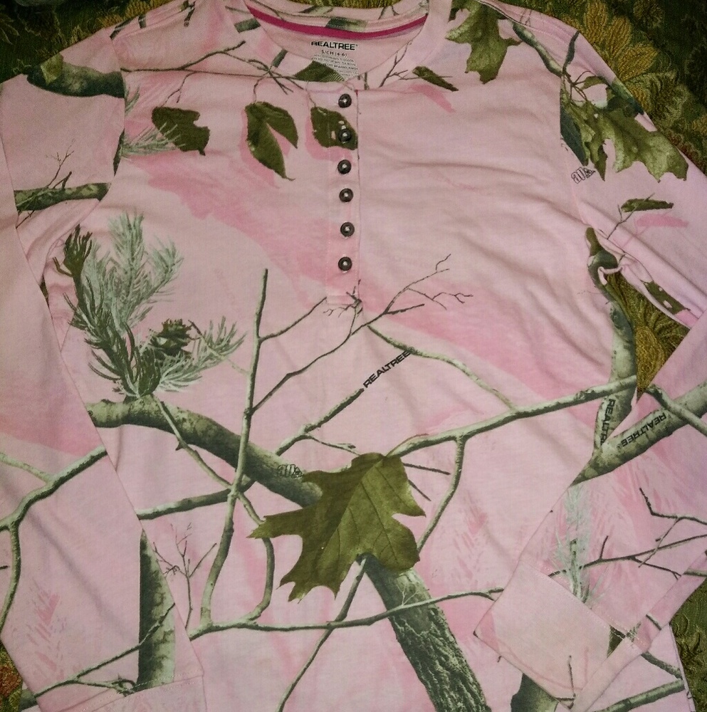 Sz s long sleeve real tree shirt