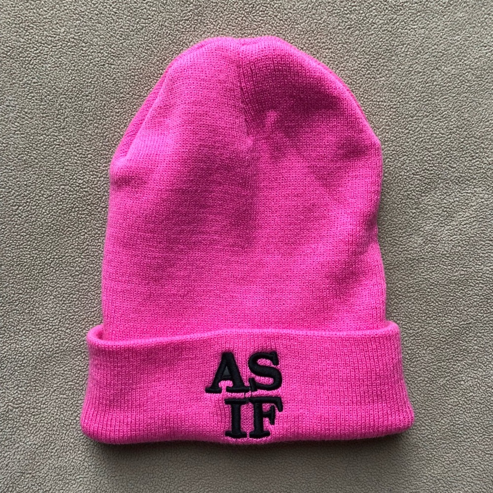Charlotte Russe “As If” Pink Beanie