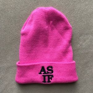 Charlotte Russe “As If” Pink Beanie
