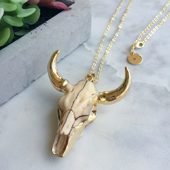 Jewelry - •Boho Luxe• 18k Gold Cattle Necklace •