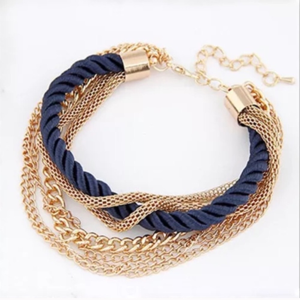 Last one! 💙⚜️Gold & Navy Bracelet⚜️💙 NWT❗️