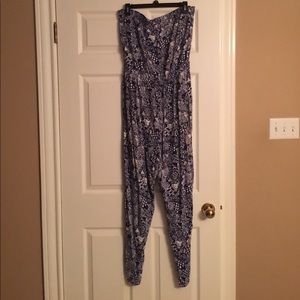 Lilly Pulitzer for Target blue/white  pants romper