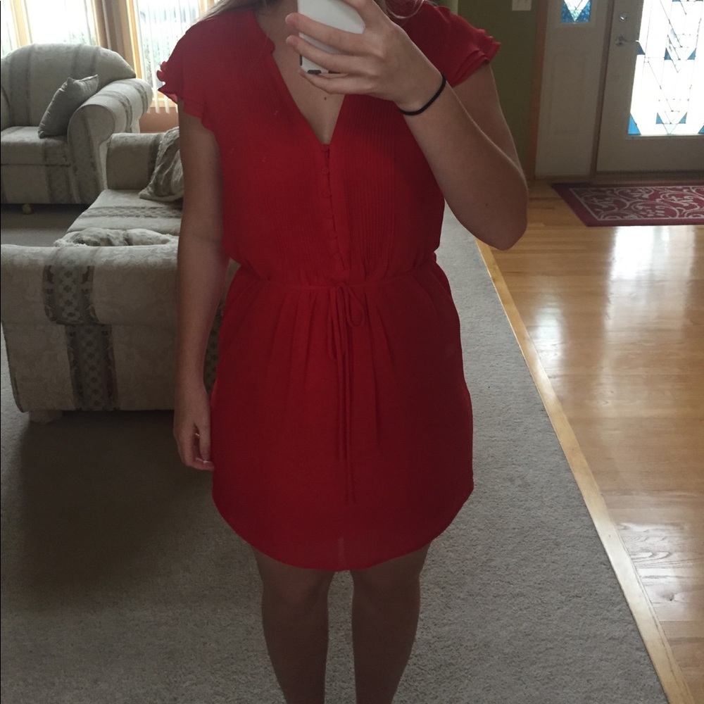 Red tunic dress. Worn once