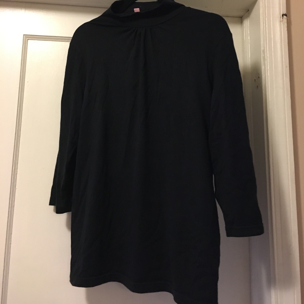 Black silk/cotton  Lilly Pulitzer blouse