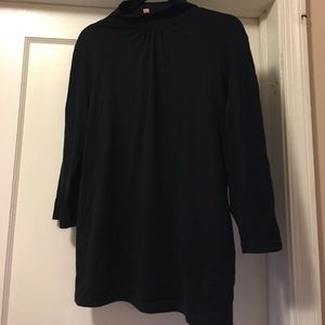 Black silk/cotton  Lilly Pulitzer blouse