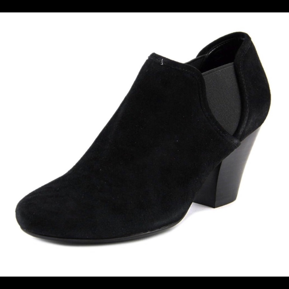Black Suede Booties