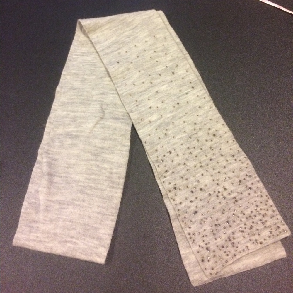 New Express Wool Cashmere Soft Beaded Shine Scarf