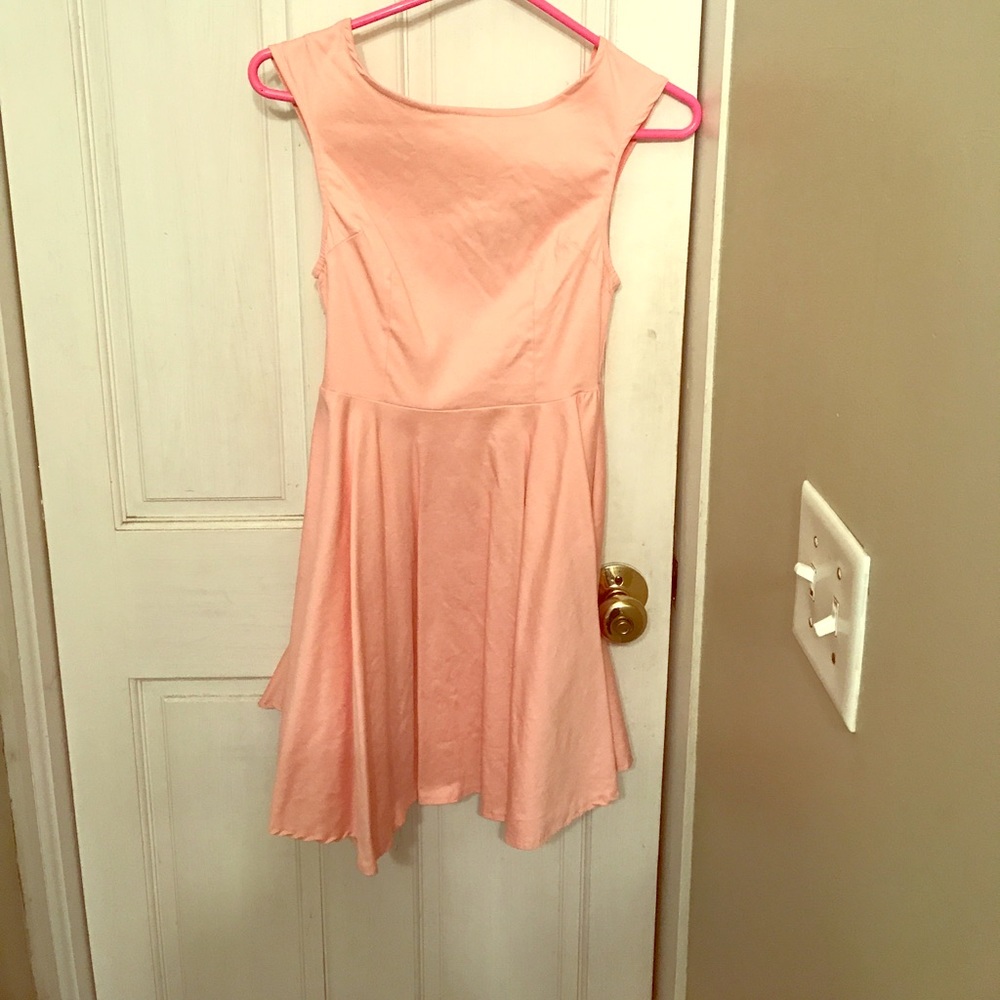 Bubble gum pink skater dress