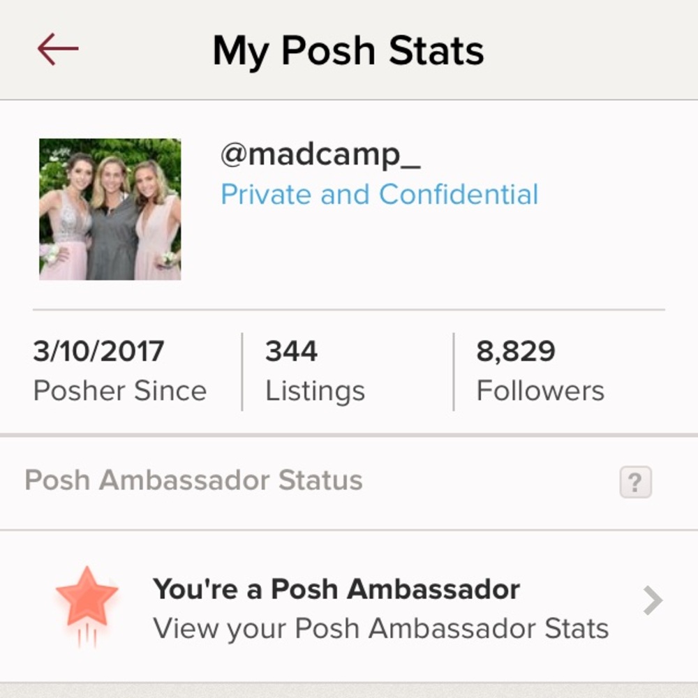 ⭐️⭐️POSH AMBASSADORS⭐️⭐️