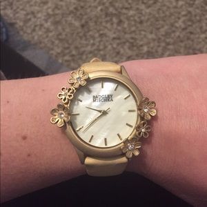 Badgley Mischka leather watch