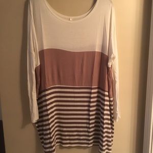 Cotton color block dress
