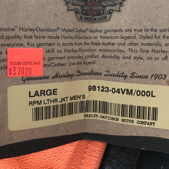 ❌SOLD❌Men's Harley Davidson Leather Jacket - Picture 6 of 6