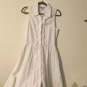 MOVING SALE! White Button Down Dress