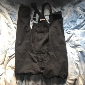 Bullhead denim black overalls