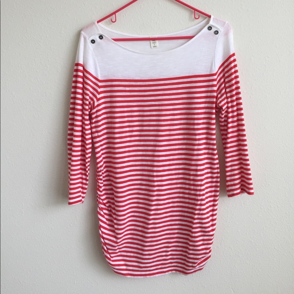 Striped Cotton Tee🍂🍁