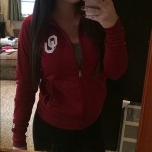 PINK Victoria's Secret Tops - VS Pink Oklahoma University Jacket PINK Victoria's Secret Tops - VS Pink Oklahoma University Jacket