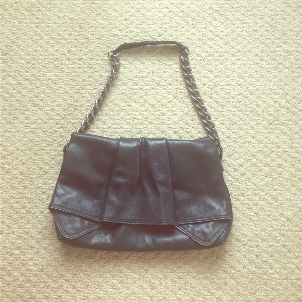 FURLA navy clutch