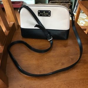 Kate spade black and white crossbody