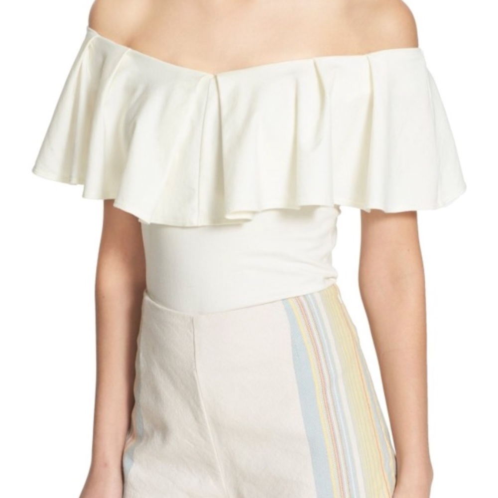 Free People Tula Off the Shoulder Top - Cream - M