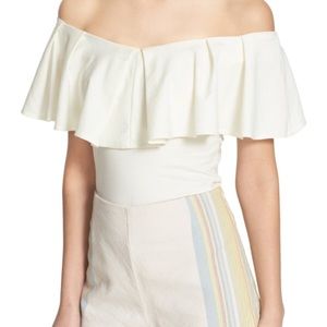 Free People Tula Off the Shoulder Top - Cream - M