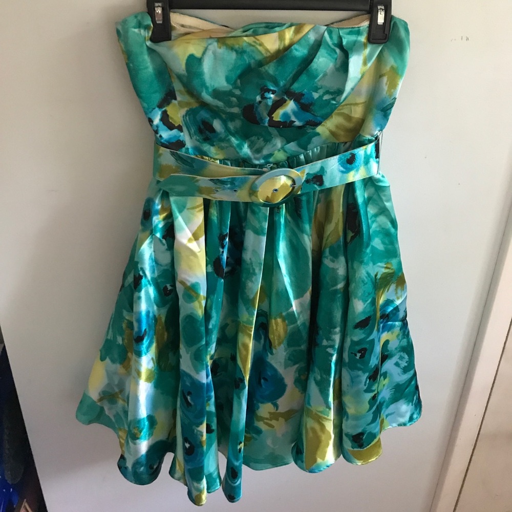 Floral-printed party dress (Charlotte Russe)