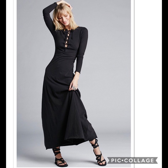 Free People Dresses & Skirts - NWT Free People Psychomagic Maxi Black Dress