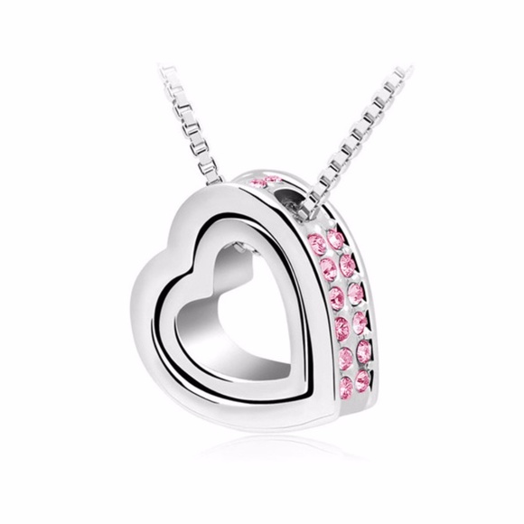 ❤️4 for $20 Sale❤️❤️❤️ New CZ Heart Necklace - Picture 5 of 5