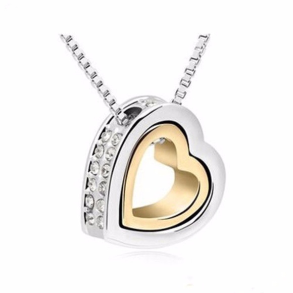 ❤️4 for $20 Sale❤️❤️❤️ New CZ Heart Necklace - Picture 2 of 5