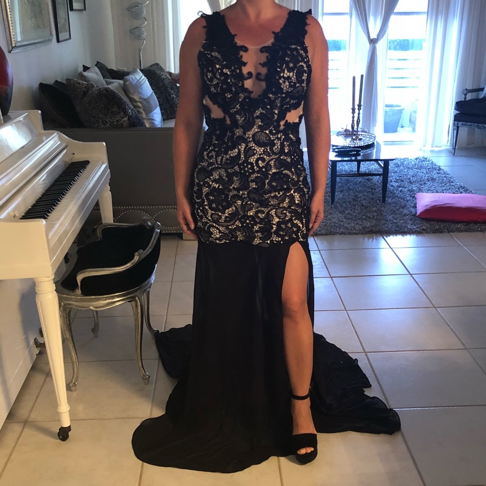Beautiful black lace gown