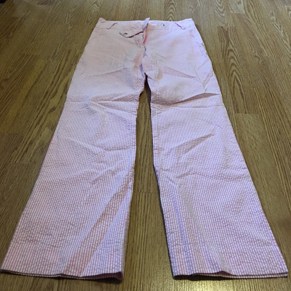 White Label Lilly Pulitzer Seersucker Ankle Crops
