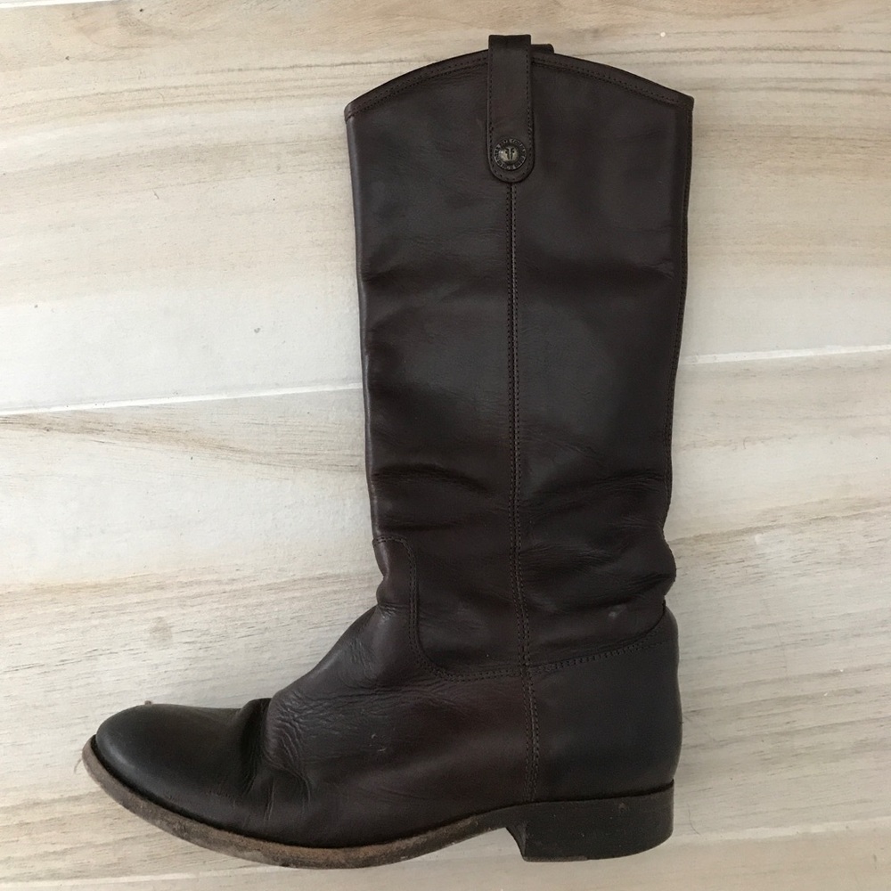 Frye Dark Brown Melissa Boot